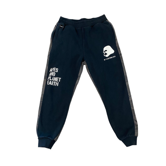 Aape A Bathing Ape Camo Colorblock Joggers Sweatpants Men's L - Picture 2 of 12